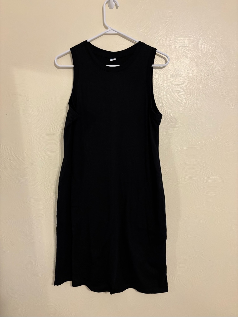 Old Navy Tall Large Black Sleeveless Tank Shift Dress 100% Cotton
